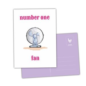 grappig deze kaart met ventilator Number one fan