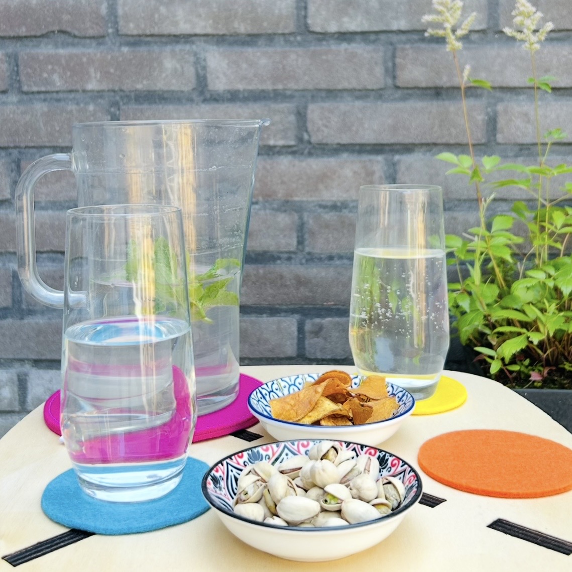 onderzetters en schaaltjes voor buiten borrelen tuin accessoires