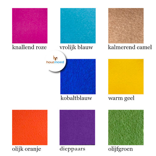 kies jouw eigen kleuren vilt