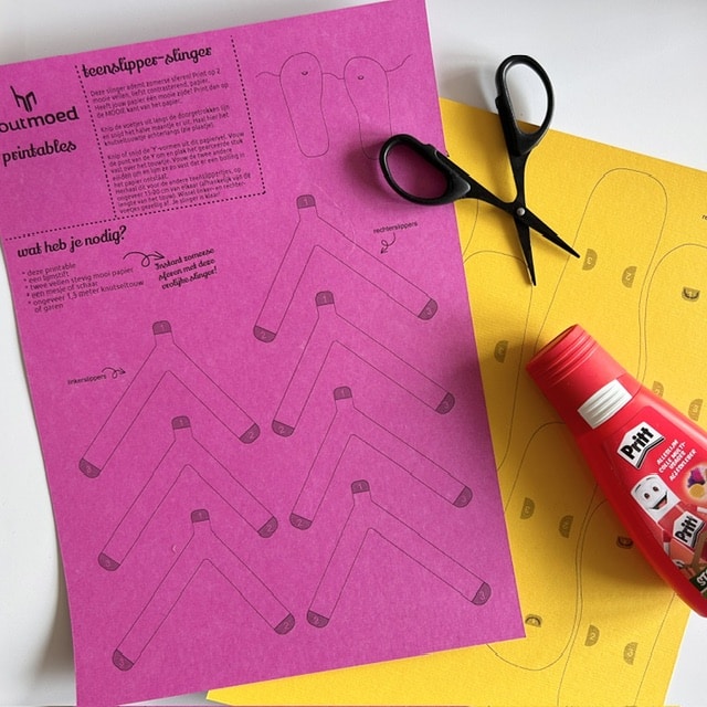 deze slinger voor de zomer is zelf te maken met de printable DIY